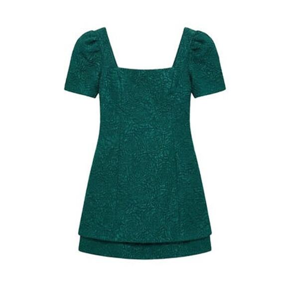 HYACINTH HOUSE Emerald Green Juliana Mini Dress Size L NWT - Picture 8 of 8
